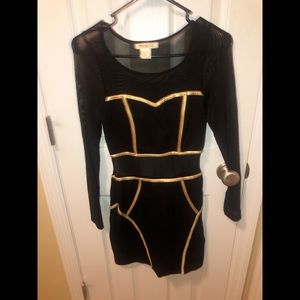 Black and Gold Dress